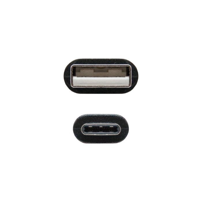 Nanocable Cable USB 2.0 de 2m, USB-C a USB-A, Negro Nanocable Cable USB 2.0 de 2m, USB-C a USB-A, Negro